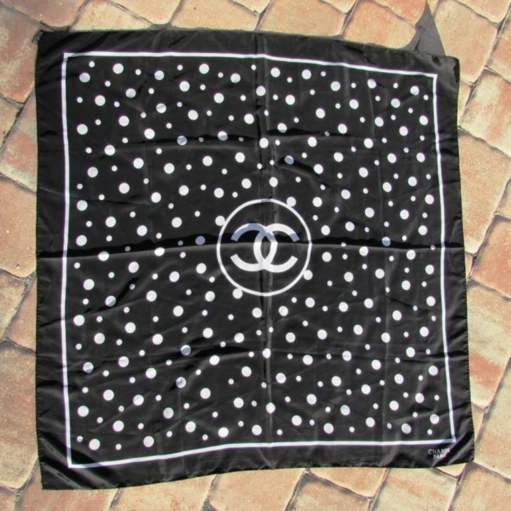 CHANEL SILK SCARF